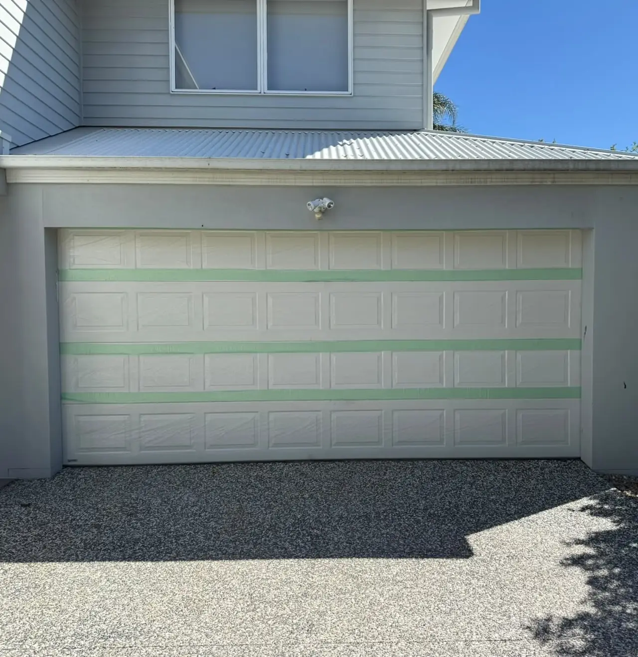 Sectional garage door installed on a Perth home